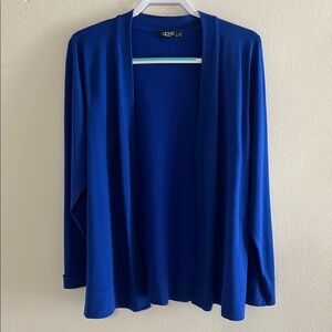 Cato Blue Cardigan Sweater Lightweight Open-Front